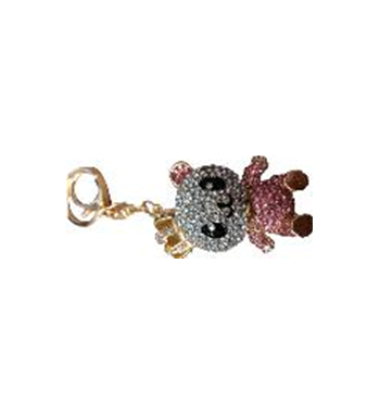 BRELOC PANDA CU CRISTALE